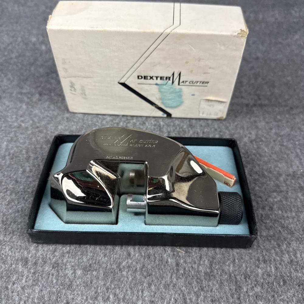 VINTAGE DEXTER MAT CUTTER FOR PHOTO FRAMES SCRAPBOOKING 4‎ NEW BLADES IN BOX